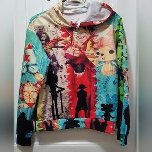 Colorful Unisex Japanese Anime Graphic Hoodie